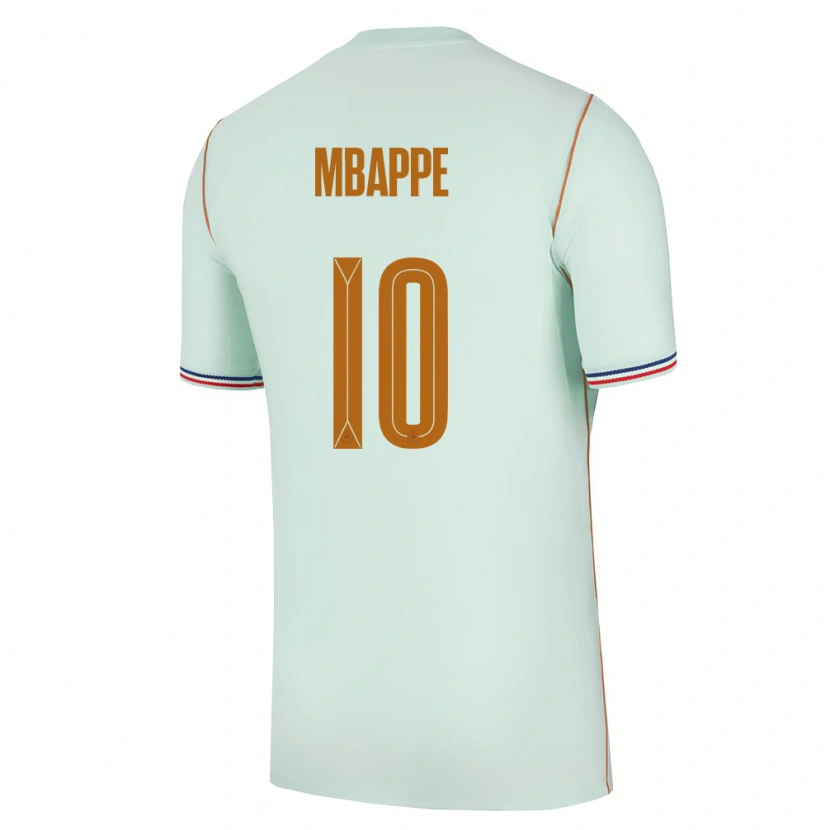 Danxen Dětské Francie Kylian Mbappé #10 Zelená Zlatá Daleko Hráčské Dresy 26-28 Dres
