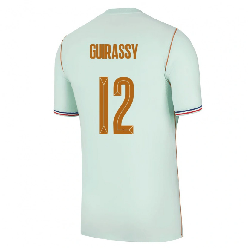 Danxen Dětské Francie Herba Guirassy #12 Zelená Zlatá Daleko Hráčské Dresy 26-28 Dres