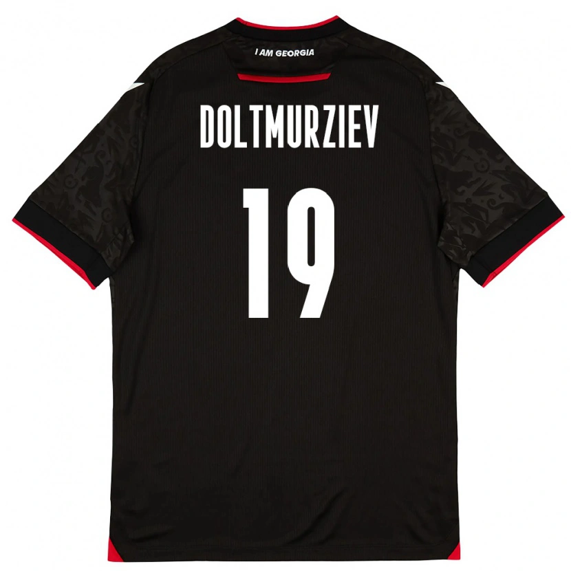 Danxen Dětské Georgia Halid Doltmurziev #19 Černá Bílá Červená Daleko Hráčské Dresy 26-28 Dres