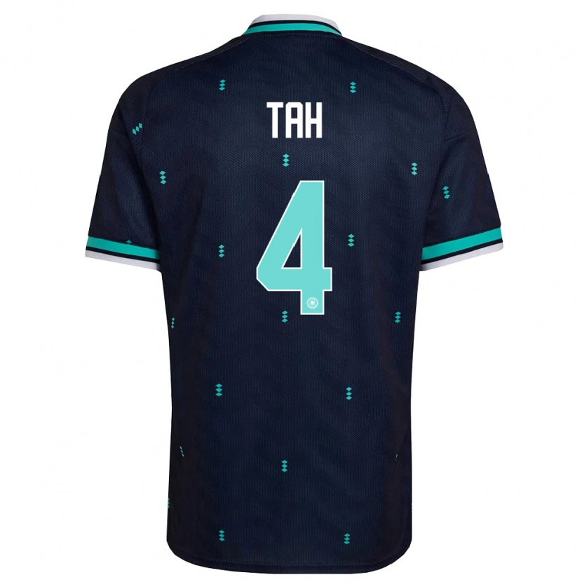 Danxen Dětské Německo Jonathan Tah #4 Námořnická Nebeská Modrá Bílá Daleko Hráčské Dresy 26-28 Dres