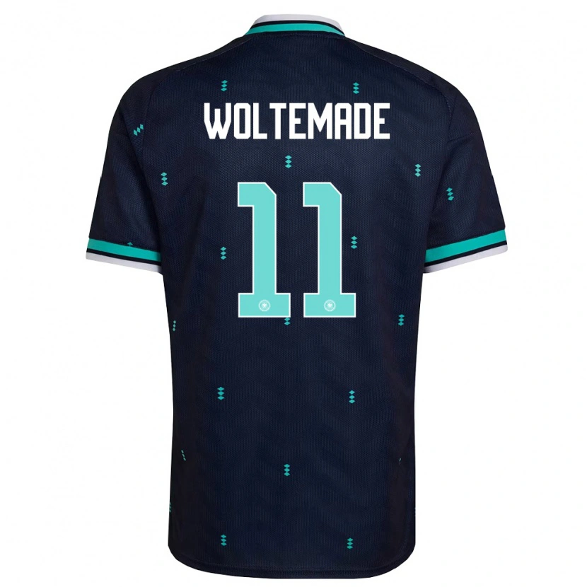 Danxen Dětské Německo Nick Woltemade #11 Námořnická Nebeská Modrá Bílá Daleko Hráčské Dresy 26-28 Dres