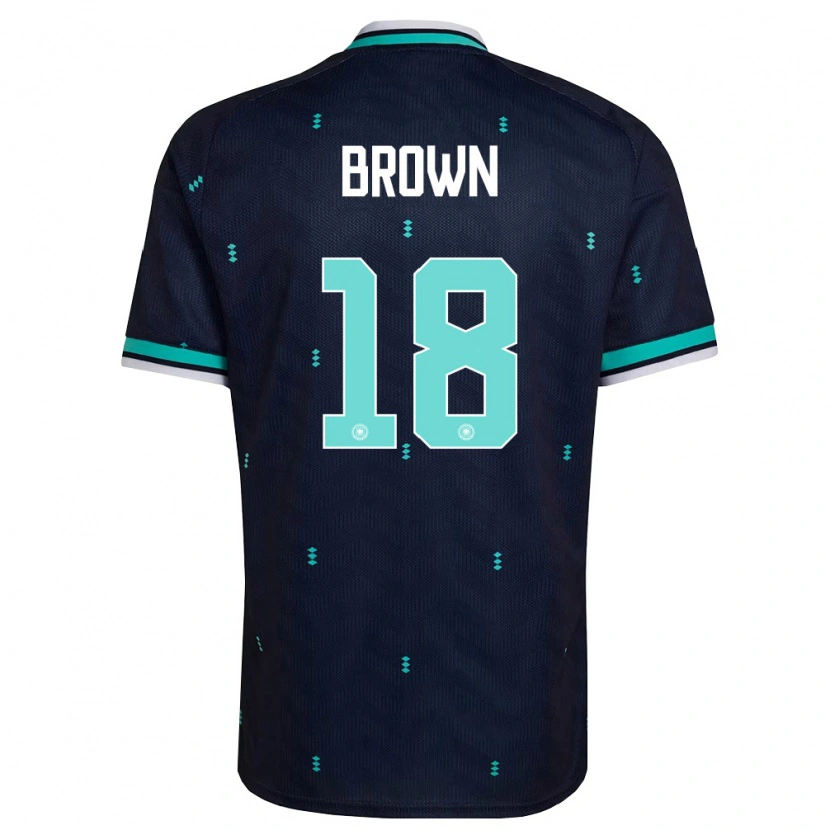 Danxen Dětské Německo Nathaniel Brown #18 Námořnická Nebeská Modrá Bílá Daleko Hráčské Dresy 26-28 Dres