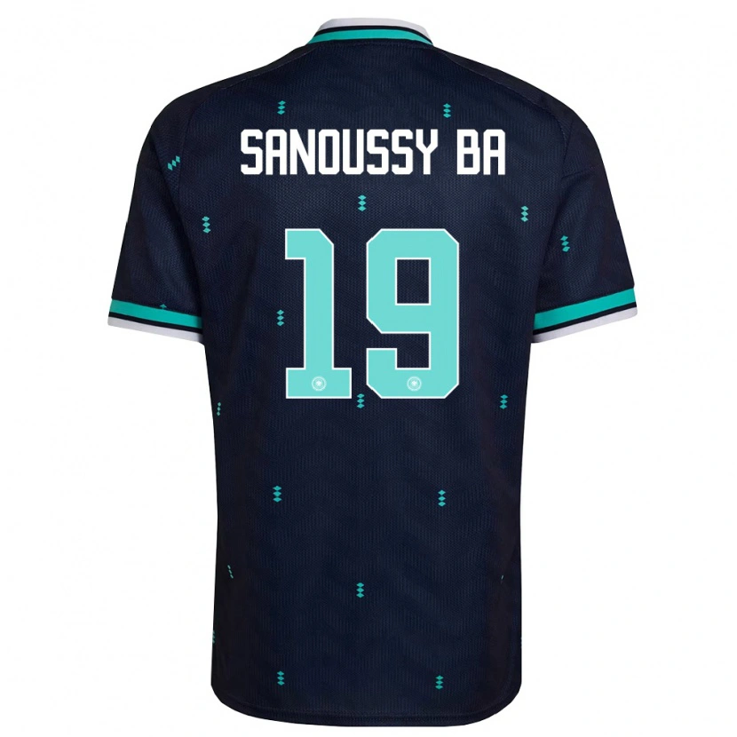 Danxen Dětské Německo Sanoussy Ba #19 Námořnická Nebeská Modrá Bílá Daleko Hráčské Dresy 26-28 Dres