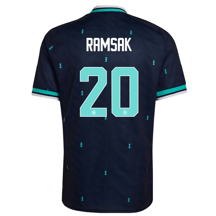 Danxen Dětské Německo Robert Ramsak #20 Námořnická Nebeská Modrá Bílá Daleko Hráčské Dresy 26-28 Dres