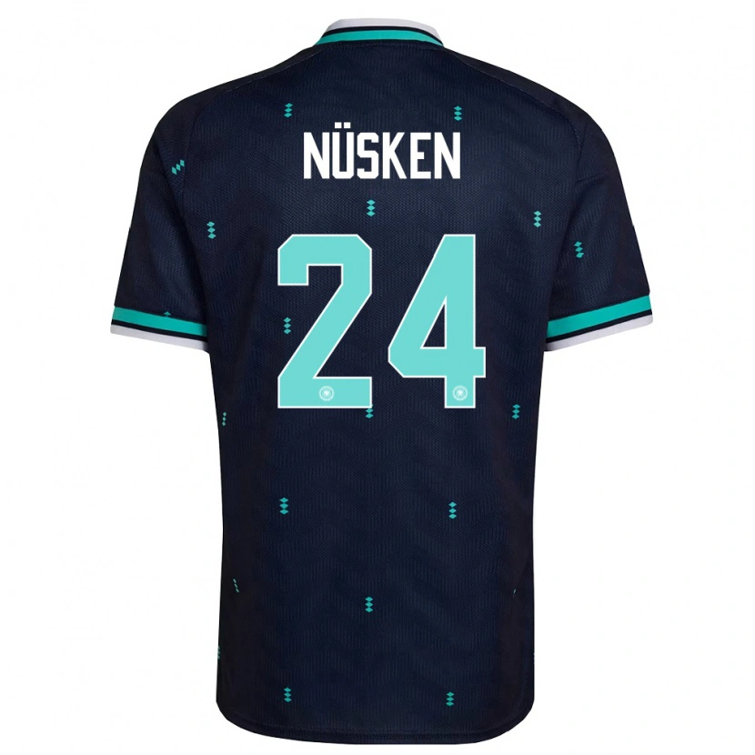 Danxen Dětské Německo Sjoeke Nusken #24 Námořnická Nebeská Modrá Bílá Daleko Hráčské Dresy 26-28 Dres