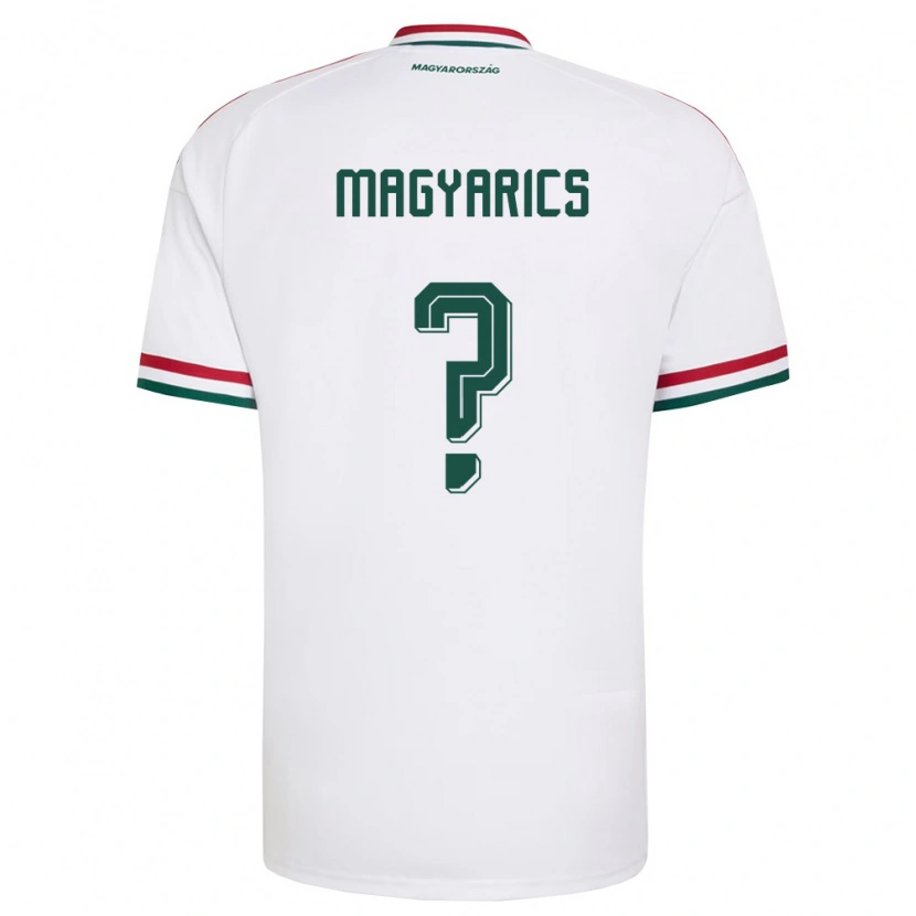 Danxen Dětské Maďarsko Erik Magyarics #0 Bílá Červená Zelená Daleko Hráčské Dresy 26-28 Dres