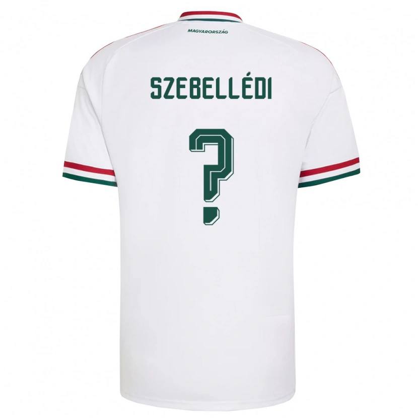 Danxen Dětské Maďarsko Bátor Szebellédi #0 Bílá Červená Zelená Daleko Hráčské Dresy 26-28 Dres