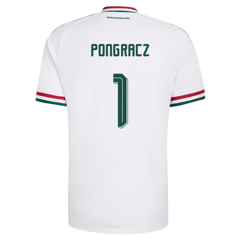 Danxen Dětské Maďarsko Agness Pongracz #1 Bílá Červená Zelená Daleko Hráčské Dresy 26-28 Dres
