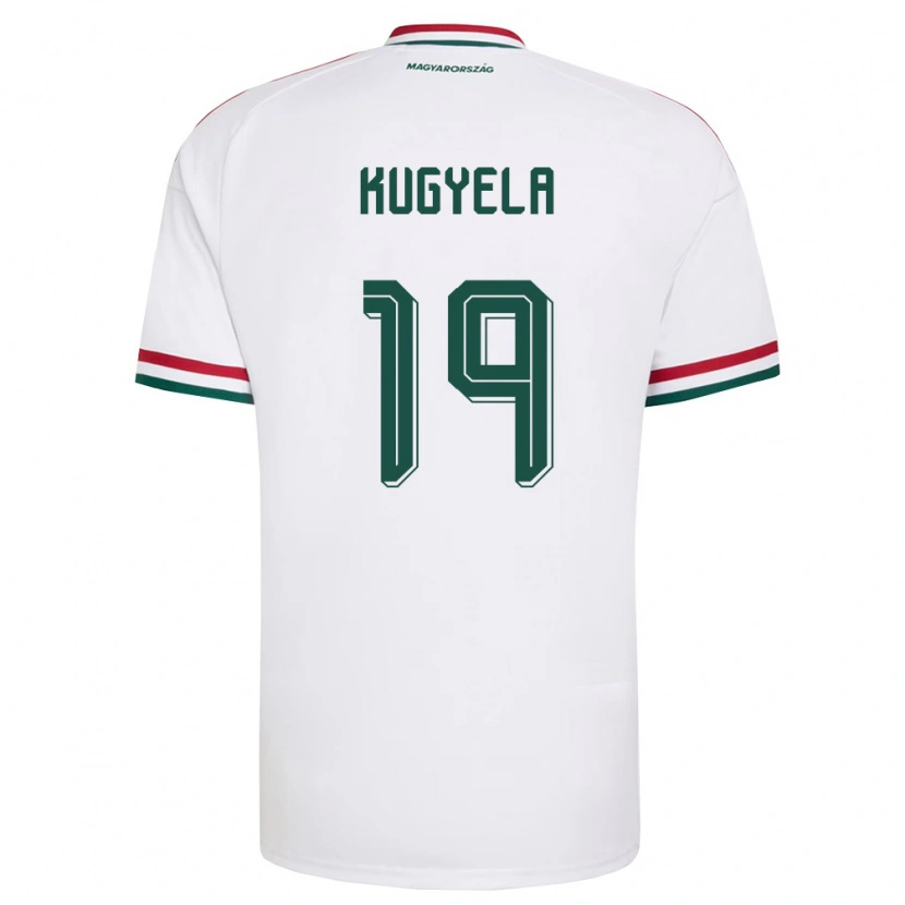 Danxen Dětské Maďarsko Zalán Kugyela #19 Bílá Červená Zelená Daleko Hráčské Dresy 26-28 Dres