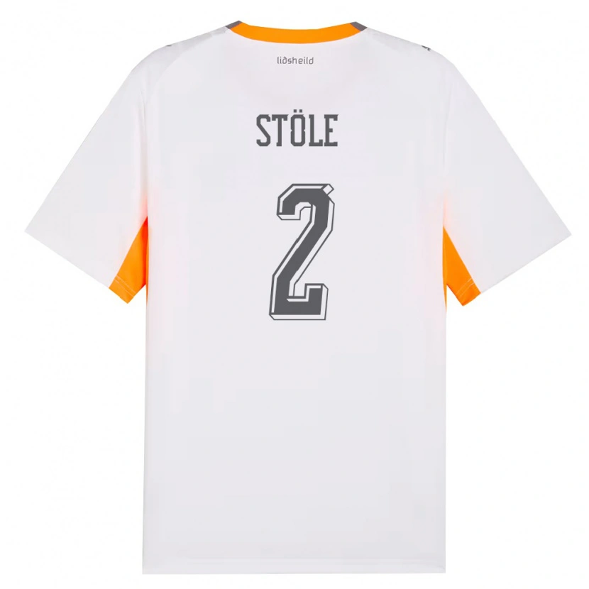 Danxen Dětské Island Ingimar Torbjörnsson Stöle #2 Bílá Oranžová Šedá Daleko Hráčské Dresy 26-28 Dres