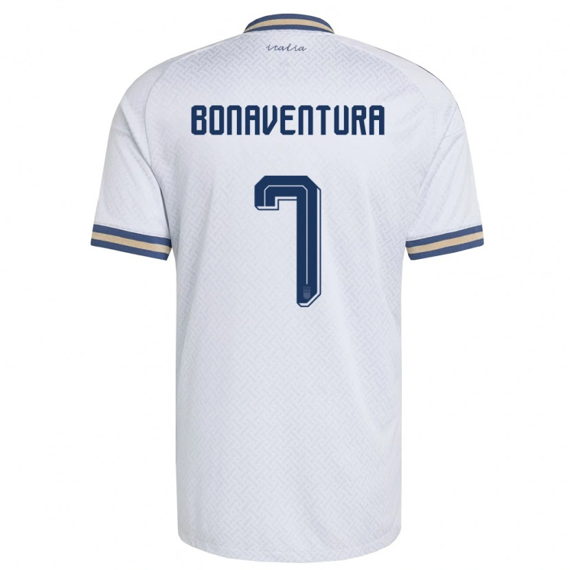Danxen Dětské Itálie Giacomo Bonaventura #7 Smetanová Námořnická Zlatá Daleko Hráčské Dresy 26-28 Dres