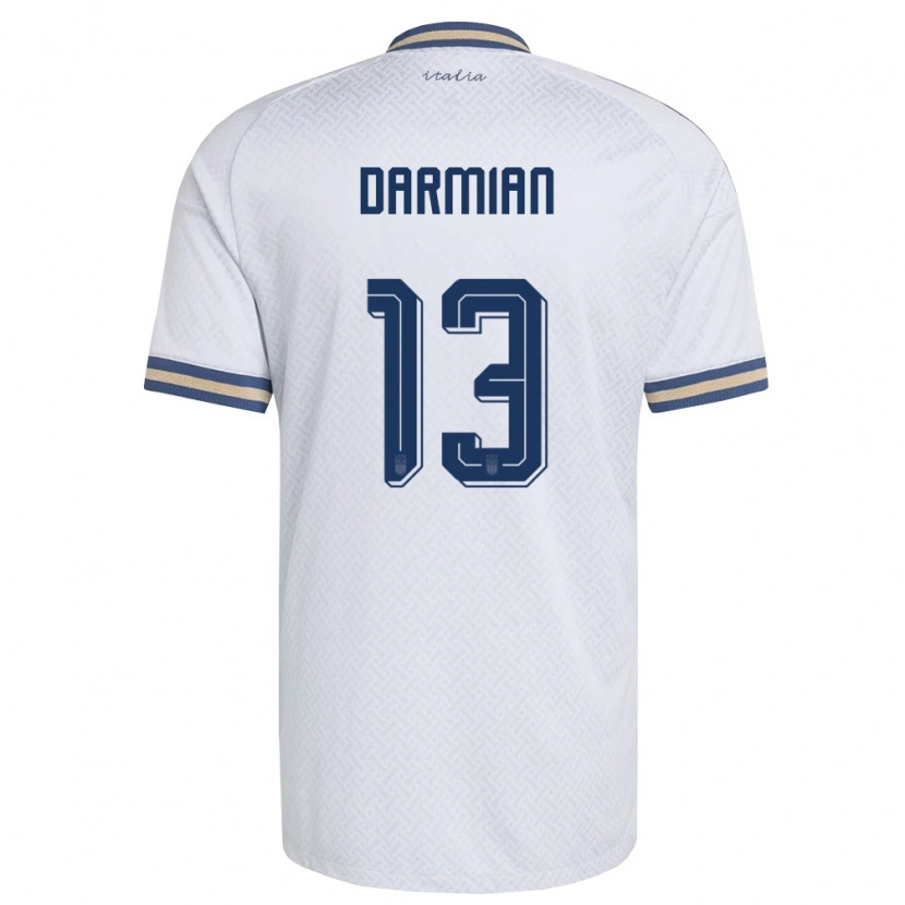 Danxen Dětské Itálie Matteo Darmian #13 Smetanová Námořnická Zlatá Daleko Hráčské Dresy 26-28 Dres