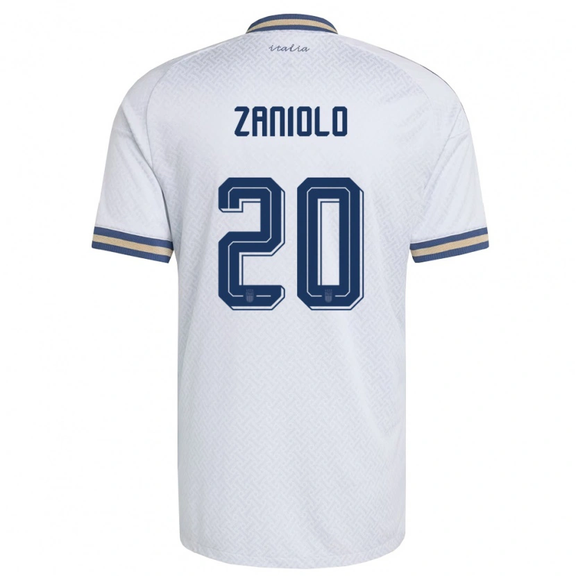 Danxen Dětské Itálie Nicolò Zaniolo #20 Smetanová Námořnická Zlatá Daleko Hráčské Dresy 26-28 Dres