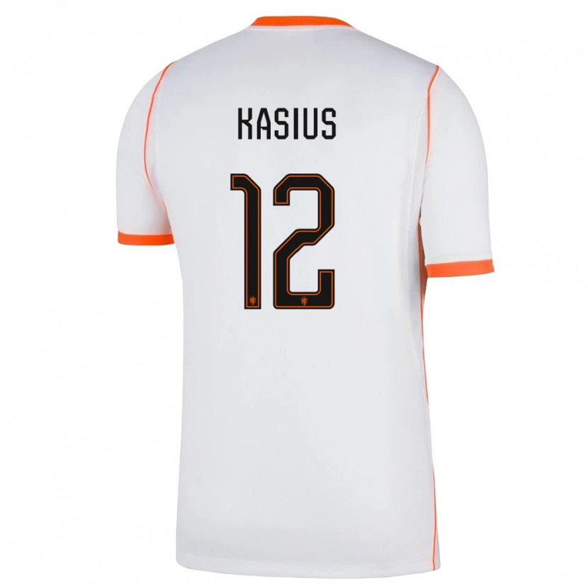 Danxen Dětské Nizozemsko Denso Kasius #12 Bílá Oranžová Daleko Hráčské Dresy 26-28 Dres