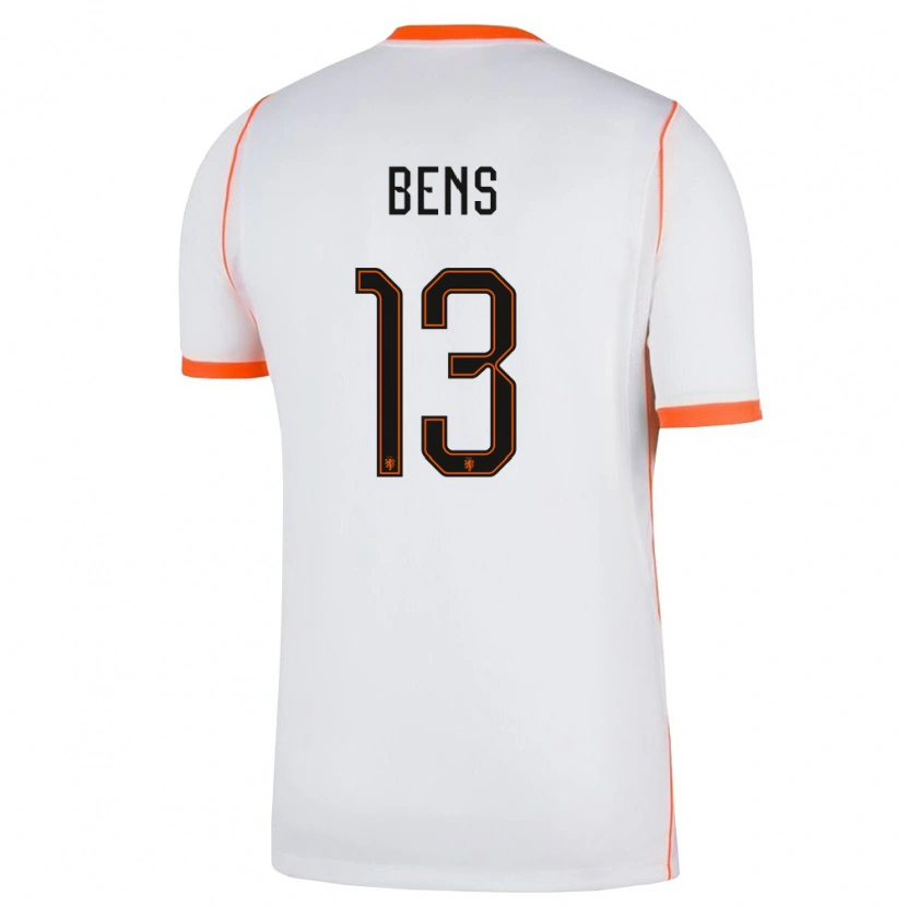 Danxen Dětské Nizozemsko Teun Bens #13 Bílá Oranžová Daleko Hráčské Dresy 26-28 Dres