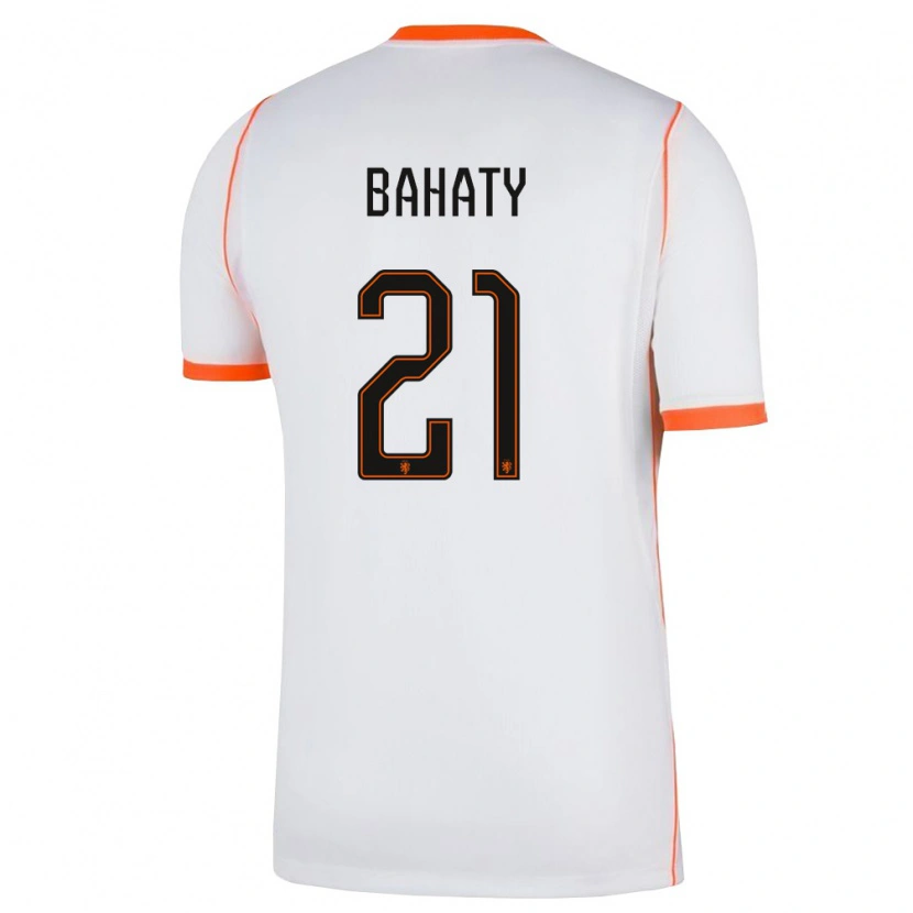 Danxen Dětské Nizozemsko Manuel Bahaty #21 Bílá Oranžová Daleko Hráčské Dresy 26-28 Dres