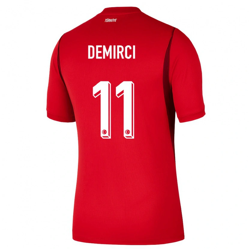 Danxen Pánské Turecko Deniz Demirci #11 Červená Vínová Domů Hráčské Dresy 26-28 Dres