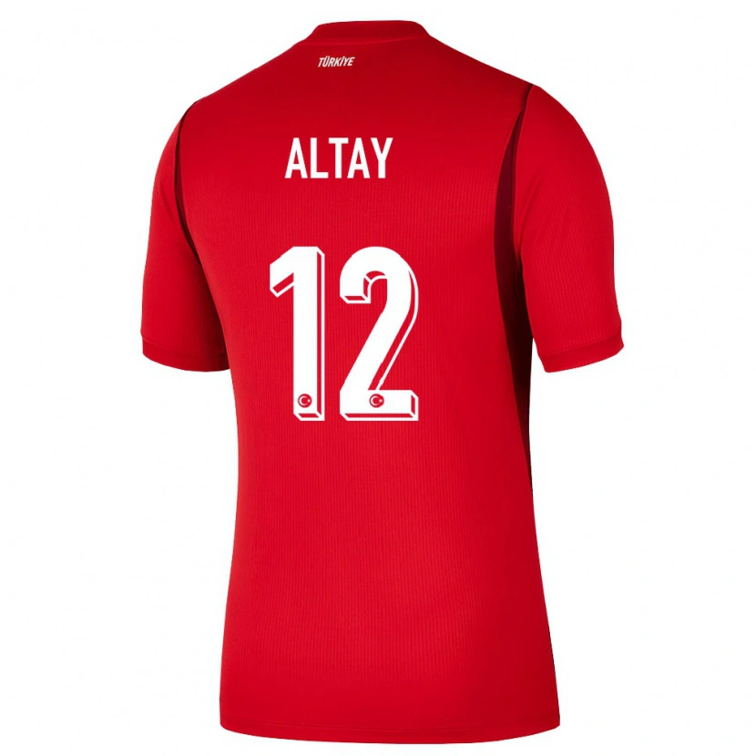 Danxen Pánské Turecko Altay Bayındır #12 Červená Vínová Domů Hráčské Dresy 26-28 Dres