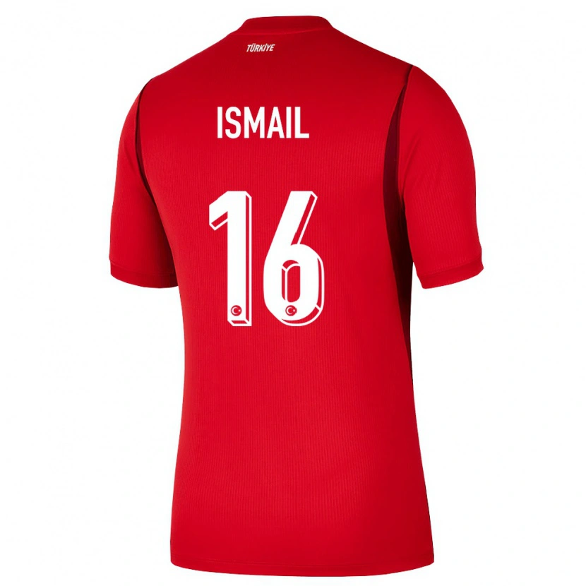Danxen Pánské Turecko İsmail Yüksek #16 Červená Vínová Domů Hráčské Dresy 26-28 Dres