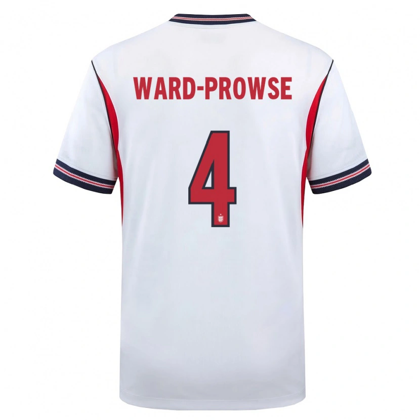 Danxen Pánské Anglie James Ward-Prowse #4 Bílá Námořnická Červená Domů Hráčské Dresy 26-28 Dres