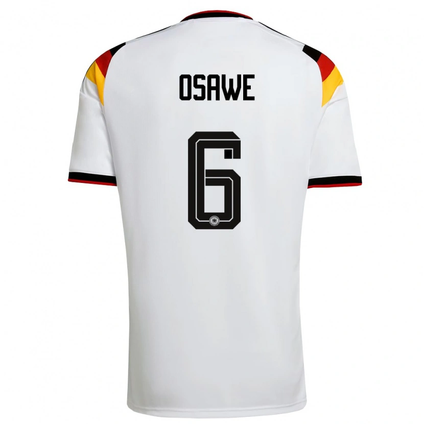 Danxen Pánské Německo Winners Osawe #6 Bílá Černá Červená Domů Hráčské Dresy 26-28 Dres
