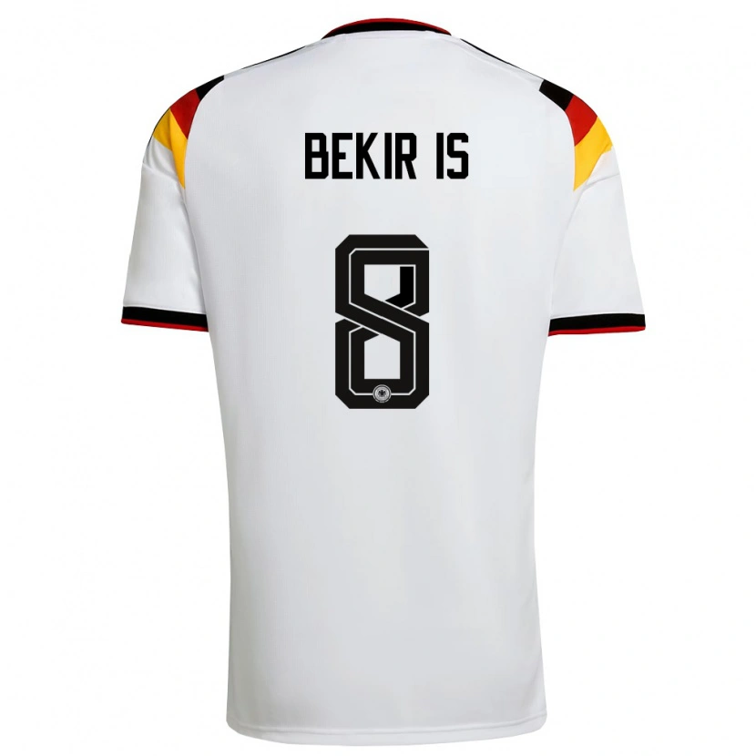 Danxen Pánské Německo Eba Bekir Is #8 Bílá Černá Červená Domů Hráčské Dresy 26-28 Dres