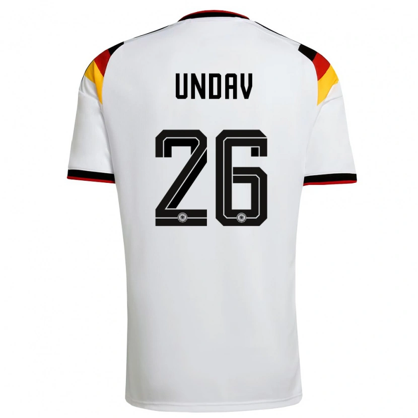 Danxen Pánské Německo Deniz Undav #26 Bílá Černá Červená Domů Hráčské Dresy 26-28 Dres