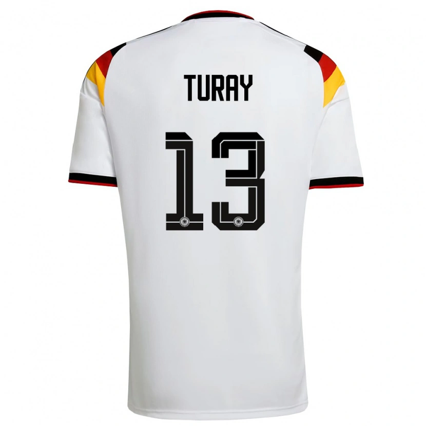 Danxen Pánské Německo Osman Turay #13 Bílá Černá Červená Domů Hráčské Dresy 26-28 Dres