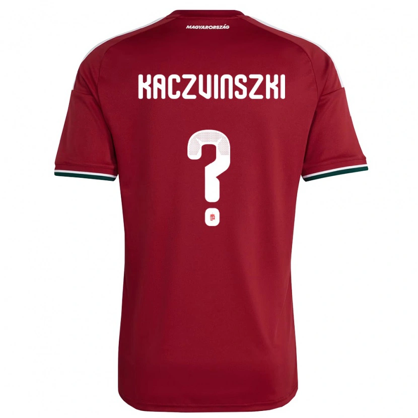 Danxen Pánské Maďarsko Dominik Kaczvinszki #0 Červená Bílá Zelená Domů Hráčské Dresy 26-28 Dres