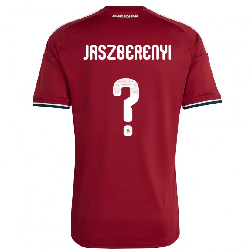 Danxen Pánské Maďarsko Péter Jászberényi #0 Červená Bílá Zelená Domů Hráčské Dresy 26-28 Dres