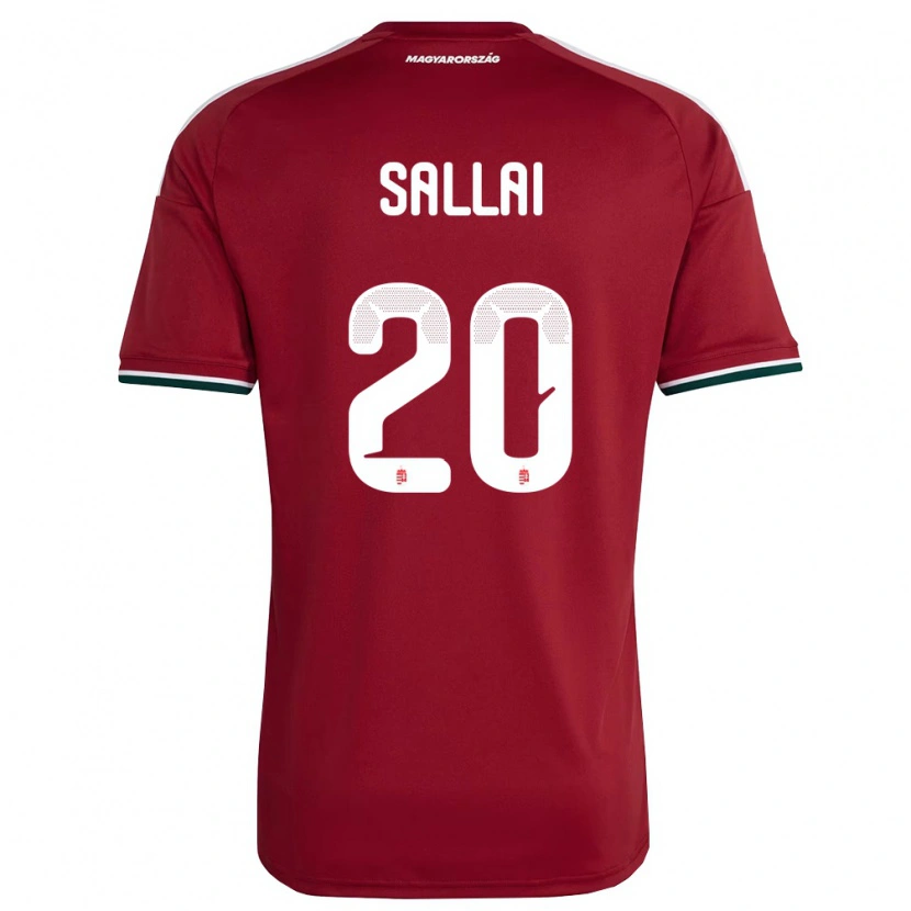 Danxen Pánské Maďarsko Roland Sallai #20 Červená Bílá Zelená Domů Hráčské Dresy 26-28 Dres