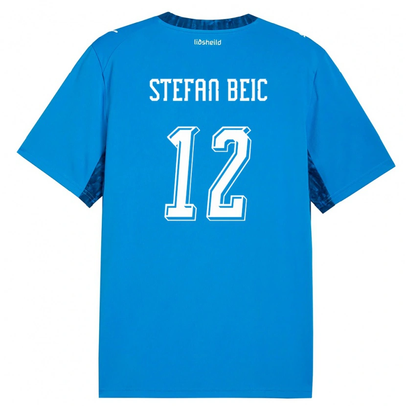 Danxen Pánské Island Duro Stefan Beic #12 Modrá Námořnická Domů Hráčské Dresy 26-28 Dres