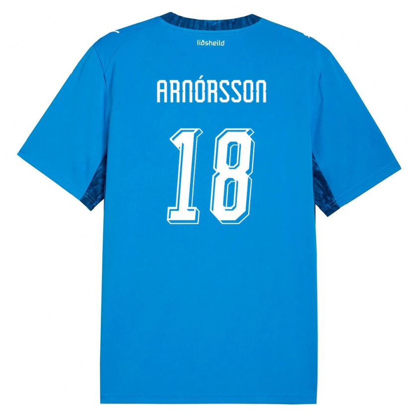 Danxen Pánské Island Tristan Arnórsson #18 Modrá Námořnická Domů Hráčské Dresy 26-28 Dres