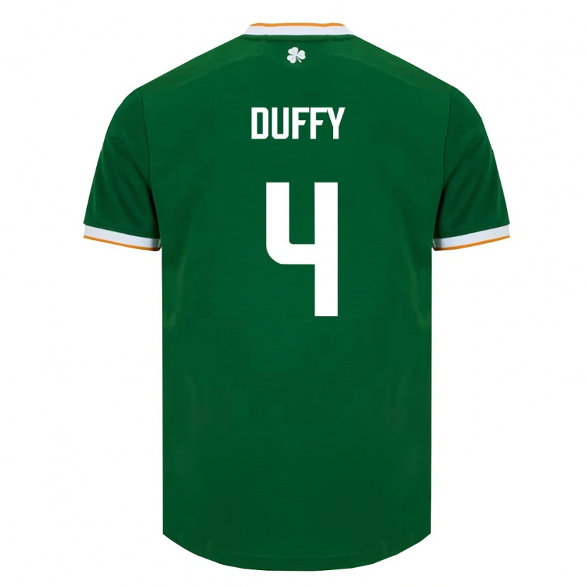 Danxen Pánské Irsko Shane Duffy #4 Tmavě Zelená Bílá Domů Hráčské Dresy 26-28 Dres