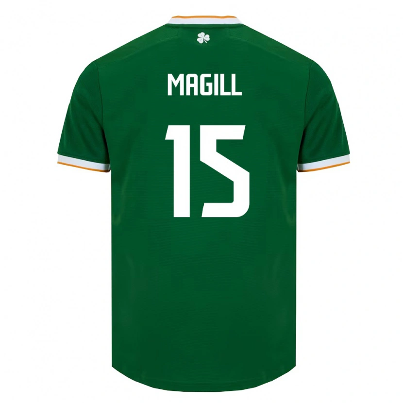 Danxen Pánské Irsko Jack Magill #15 Tmavě Zelená Bílá Domů Hráčské Dresy 26-28 Dres