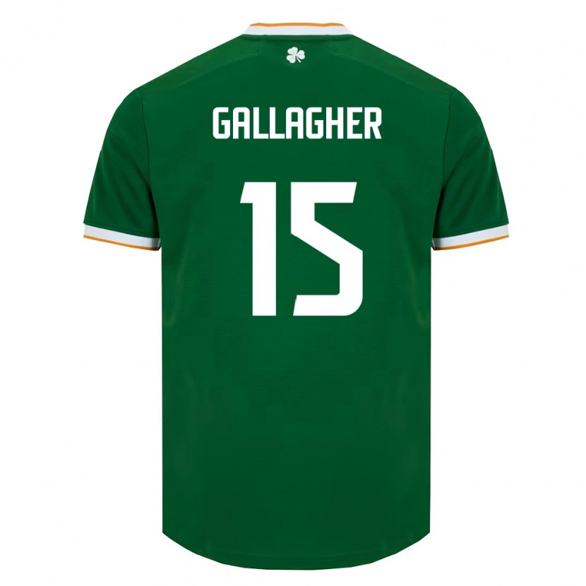 Danxen Pánské Irsko Oisín Gallagher #15 Tmavě Zelená Bílá Domů Hráčské Dresy 26-28 Dres