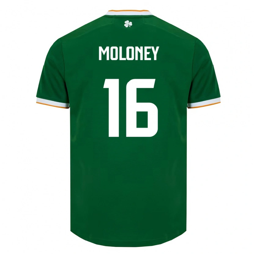 Danxen Pánské Irsko George Moloney #16 Tmavě Zelená Bílá Domů Hráčské Dresy 26-28 Dres