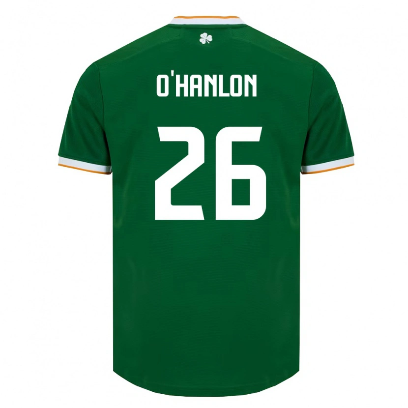 Danxen Pánské Irsko Tara O'hanlon #26 Tmavě Zelená Bílá Domů Hráčské Dresy 26-28 Dres