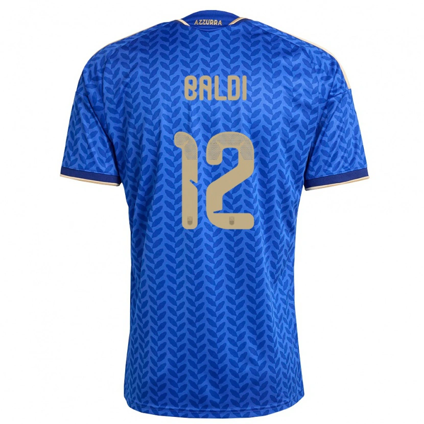 Danxen Pánské Itálie Rachele Baldi #12 Modrá Námořnická Zlatá Domů Hráčské Dresy 26-28 Dres