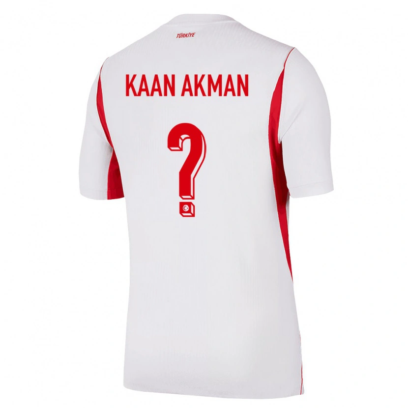 Danxen Pánské Turecko Ege Kaan Akman #0 Bílá Červená Vínová Daleko Hráčské Dresy 26-28 Dres