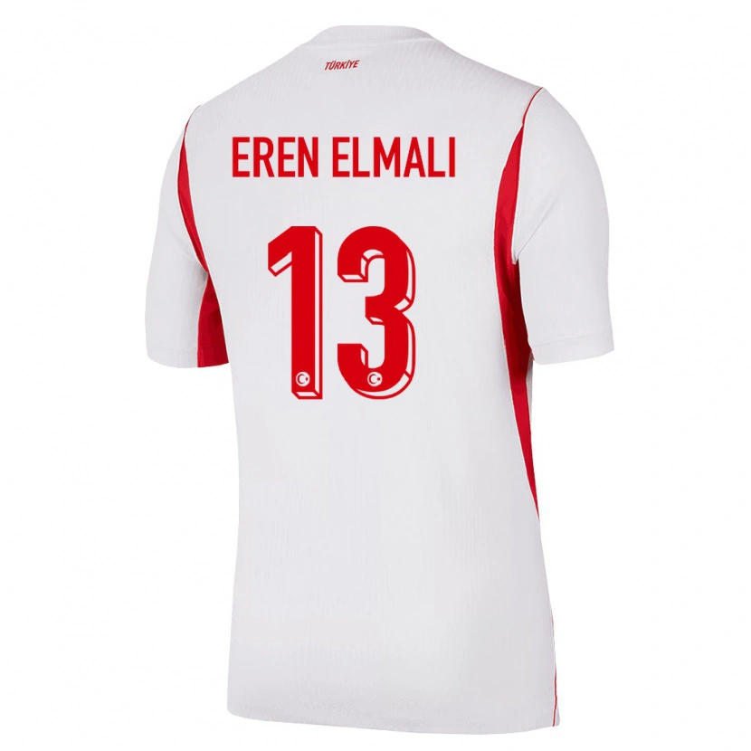 Danxen Pánské Turecko Eren Elmalı #13 Bílá Červená Vínová Daleko Hráčské Dresy 26-28 Dres