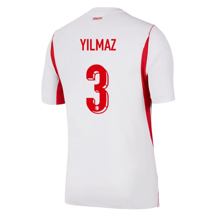 Danxen Pánské Turecko Berkay Yılmaz #3 Bílá Červená Vínová Daleko Hráčské Dresy 26-28 Dres