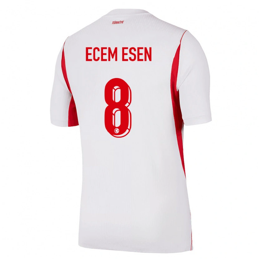 Danxen Pánské Turecko Emine Ecem Esen #8 Bílá Červená Vínová Daleko Hráčské Dresy 26-28 Dres