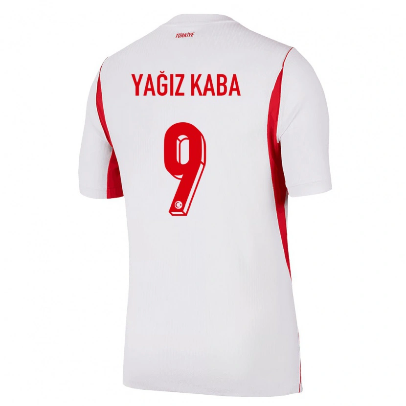 Danxen Pánské Turecko Umut Yağız Kaba #9 Bílá Červená Vínová Daleko Hráčské Dresy 26-28 Dres