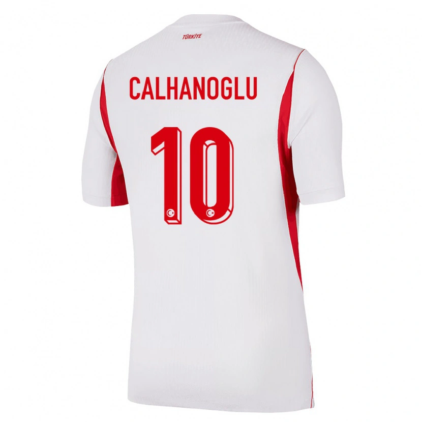 Danxen Pánské Turecko Hakan Çalhanoğlu #10 Bílá Červená Vínová Daleko Hráčské Dresy 26-28 Dres