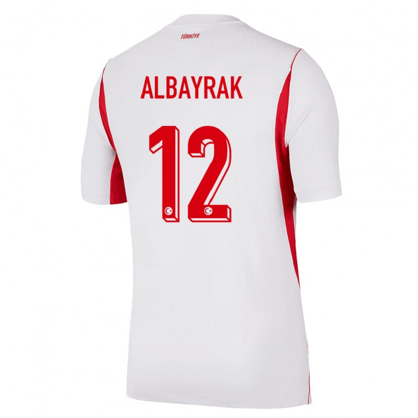 Danxen Pánské Turecko Ege Albayrak #12 Bílá Červená Vínová Daleko Hráčské Dresy 26-28 Dres
