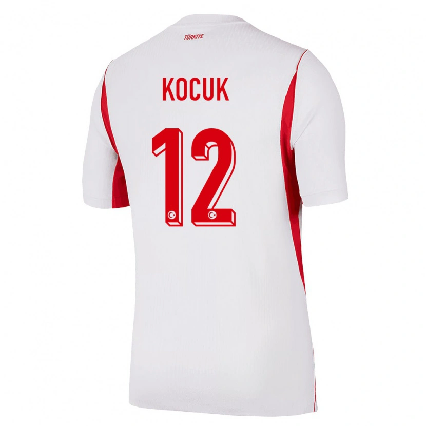 Danxen Pánské Turecko Okan Kocuk #12 Bílá Červená Vínová Daleko Hráčské Dresy 26-28 Dres