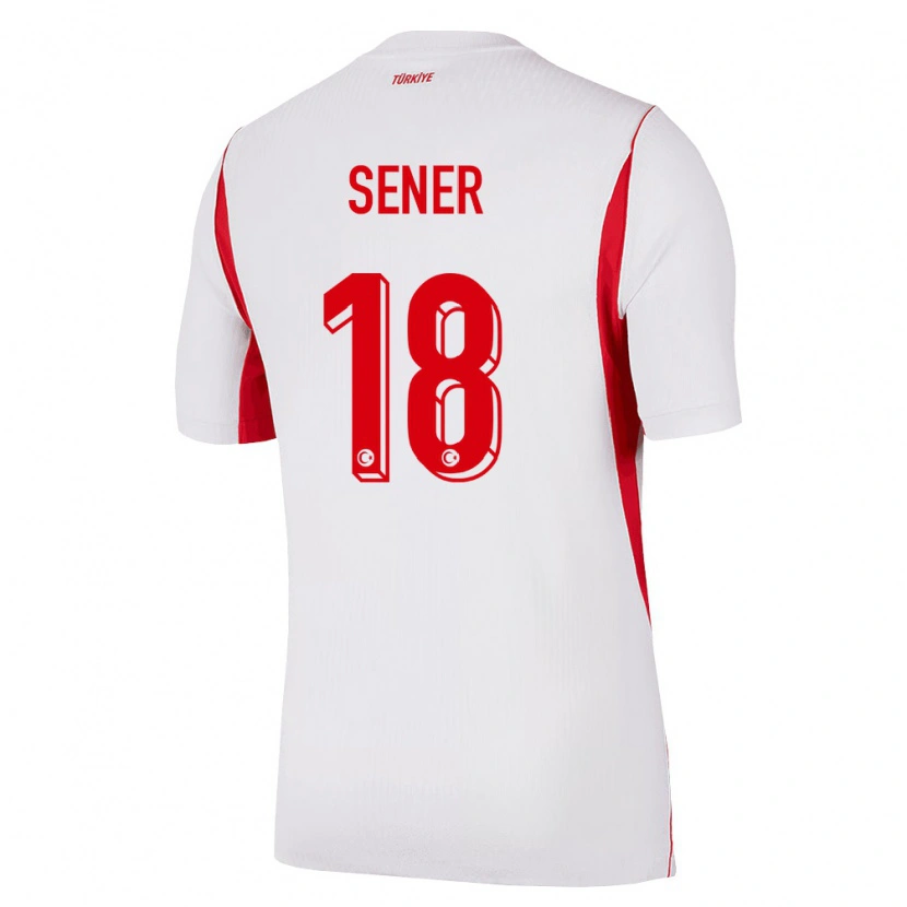 Danxen Pánské Turecko Haktan Şener #18 Bílá Červená Vínová Daleko Hráčské Dresy 26-28 Dres