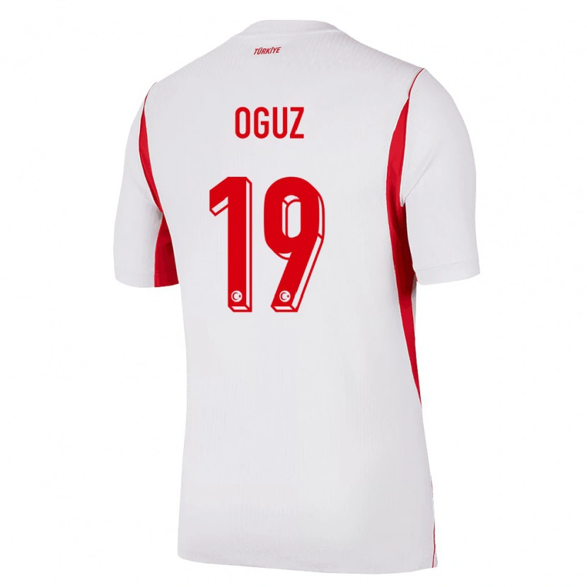 Danxen Pánské Turecko Oğuz Aydın #19 Bílá Červená Vínová Daleko Hráčské Dresy 26-28 Dres