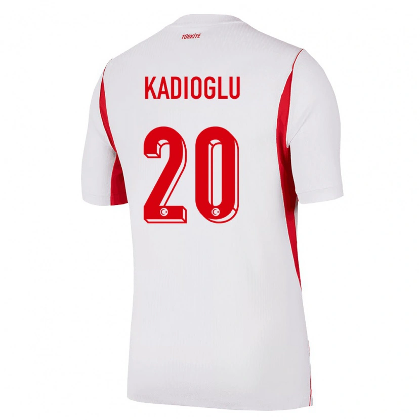 Danxen Pánské Turecko Ferdi Kadıoğlu #20 Bílá Červená Vínová Daleko Hráčské Dresy 26-28 Dres